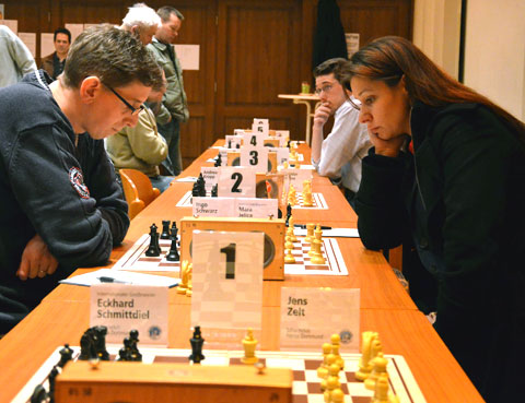 Das Turnier in der Schlußphase (Foto: Uwe Heckers)